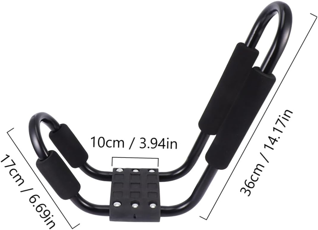 Detachable Kayak and Canoe Roof Rack 2pcs Car Roof Cargo Carrier Frame for Kayak Storage and Canoe Transport Compatible with Suvs and Trucks