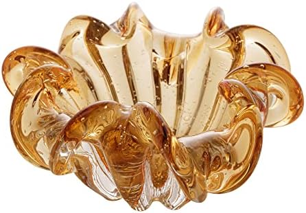 WOLFF - Centro de Mesa de Vidro Italy Âmbar 21cm x 10cm