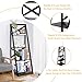 Tangkula 4-Tier Ladder Shelf Bookcase Leaning Home Office Free Standing Wooden Frame Decor Bookshelf Storage Flower Shelf Display Shelf