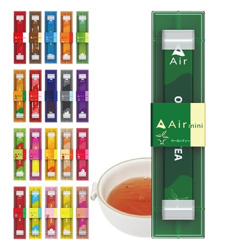 【公式】Air mini エアミニ 持ち運びシーシャ 電子タバコ VAPE べイプ 使い捨て airmini エアーミニ ポケットシーシャ (1本, ウーロンティー)