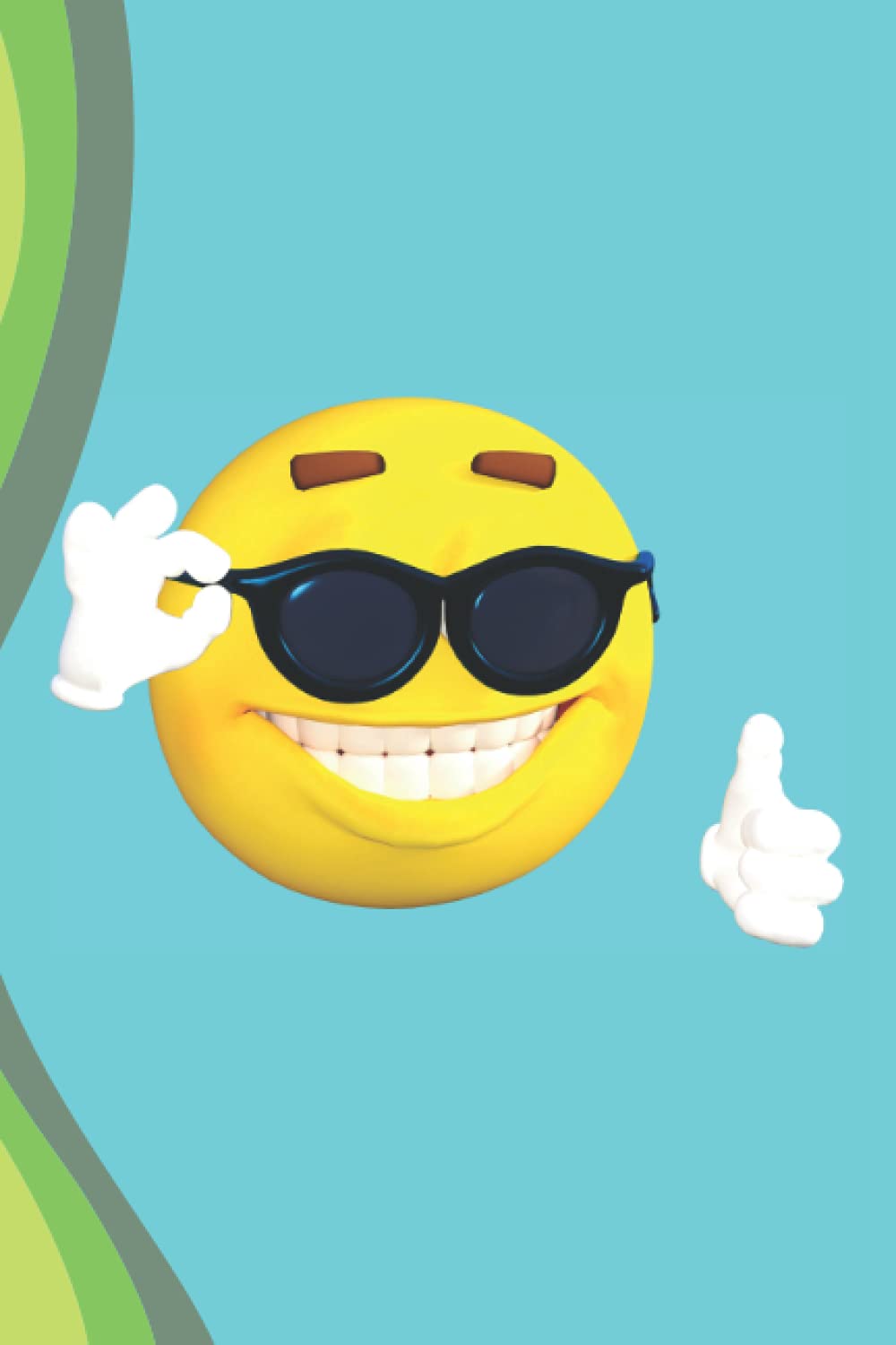 Thumbs Up Notebook: Lined notebook with a thumbs up emoji on the cover for happy people.