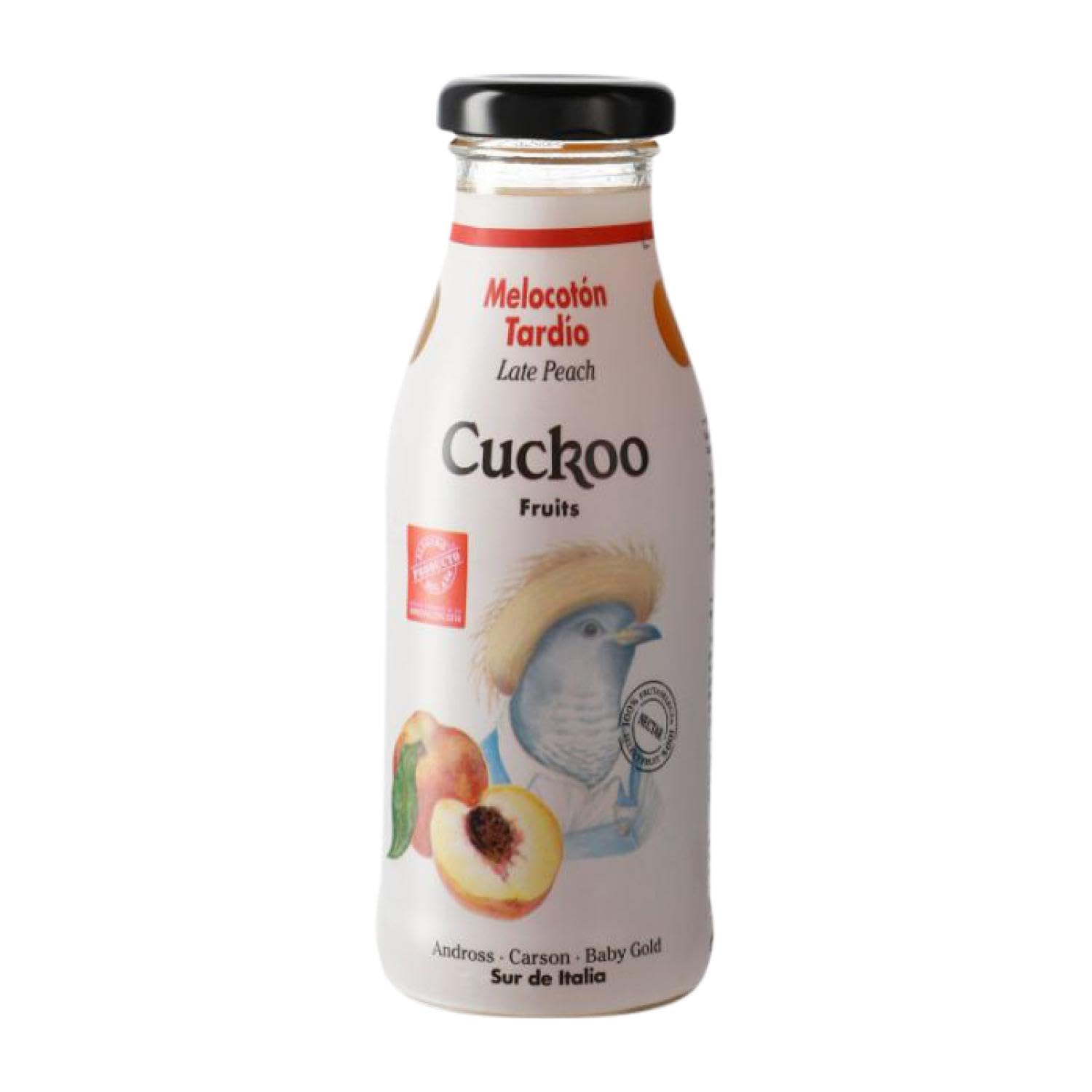 Refrescos y Mixers Caja de 24 unidades Cuckoo Melocotón Tardío Botellín 25 cl