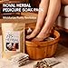 NOVAL Herbal Foot Bath Pedicure Spa Soak with English Instructions, Natural Ingredients, 30g*30 bags