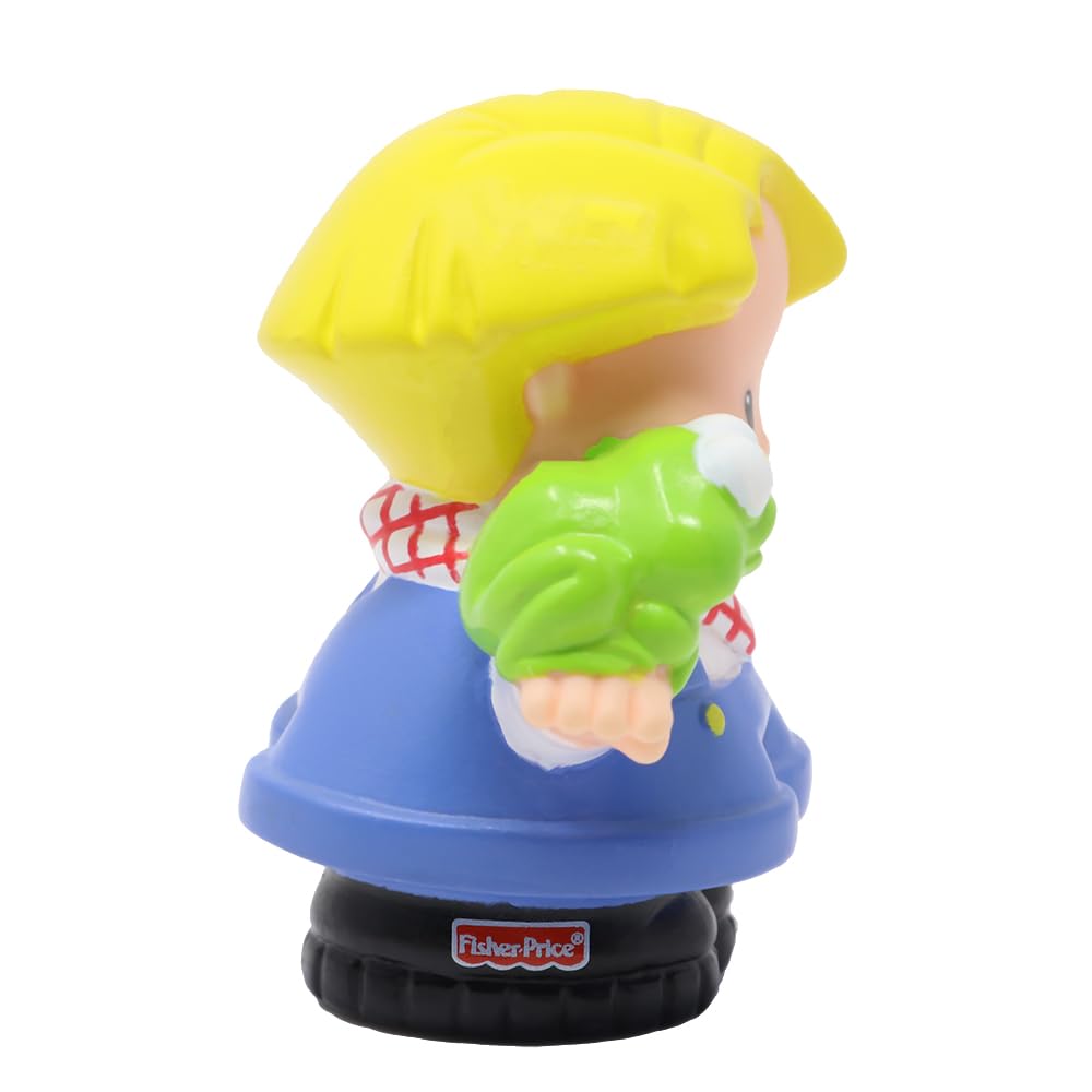 Fisher-Price Parte di ricambio per set da gioco da collezione di piccole persone con suoni di animali della fattoria stabile B8797 - Figura di ricambio di Eddie con rana