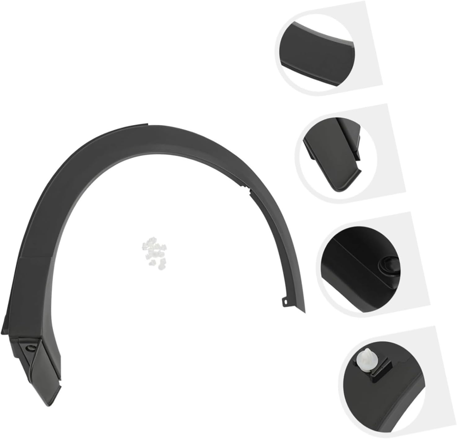 For Mazda CX-9 2016-2023 Rear Right for Fender Flare TK4851W50F, Black Arch Molding Trim for Rear Quarter Panel(Left Driver Side)