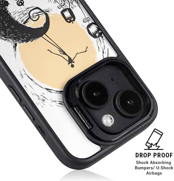 Skinit Kickstand Phone Case Compatible with iPhone 14 Plus - Officially Licensed Disney The Nightmare Before Christmas Jack on Spiral Hill Art Design