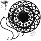 Support métallique pour pots de fleurs : idéal comme présentoir pour pots de fleurs d'intérieur, de jardin, de salon ou de couloir