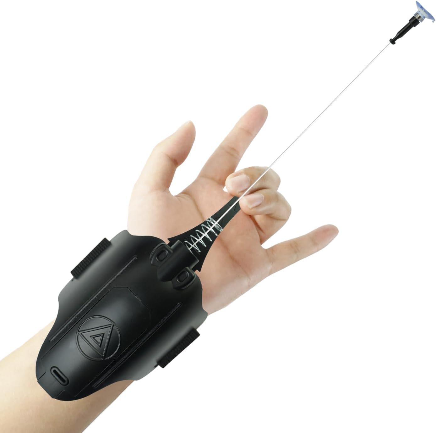 SUIZU 2.0 Upgraded LED Spider Web Shooter Launcher with Remote Rope Action & Glow - Superhero Spider Web Projection Toy, Perfect for Spiderweb Combat and Roleplaying (Basic Version)