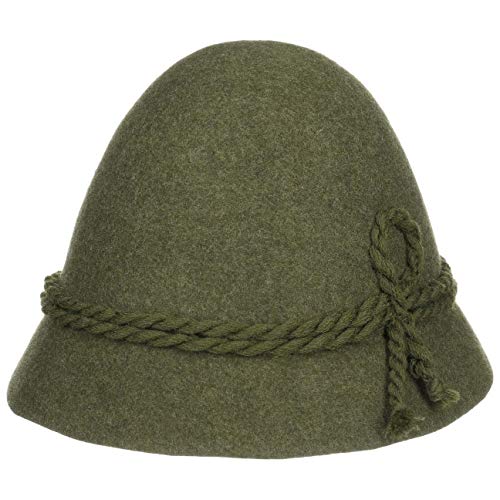Preisvergleich Produktbild Lodenhut Manufaktur Schinderhannes Trachtenhut Wollhut Wollfilzhut Wanderhut Oktoberfesthut (54 cm - Oliv)