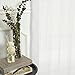 Best Home Fashion Wide Width Crushed Voile Sheer Curtain - Antique Bronze Grommet Top - White - 100