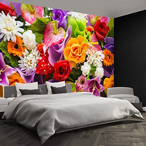 Papier peint moderne fleurs Tulup protection murale durable