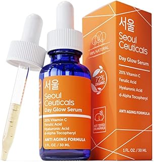 SeoulCeuticals Korean Skin Care Korean Beauty - 20% Vitamin C Hyaluronic Acid Serum + CE Ferulic Acid Provides Potent Anti Aging, Anti Wrinkle Korean Beauty 1oz
