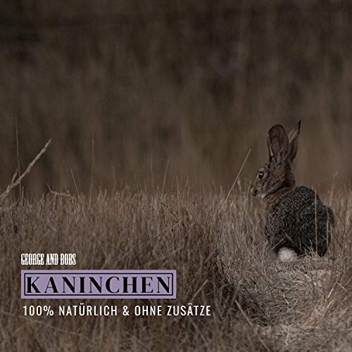 George & Bobs Kaninchenohren mit Fell - 1000g | Leckerer Snack für Hunde zur unterstützung der Darmreinigung | Natürlich