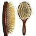 Rolencos Professional Natural Wooden Bristle Detangling Hair Brush Large