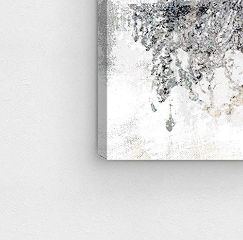 Oliver Gal 'White Gold Diamonds' The Classic Wall Art Decor Collection Contemporary Premium Canvas Art Print #TOP5