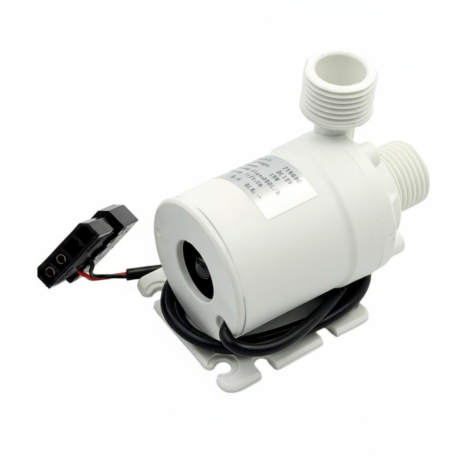 MERISHOPP Low Noise Aquarium Circulation Pump Long Lifespan Submersible Water Circulation Device High Performance for Fountain, Hydroponics, White, Dc12v-picture-20