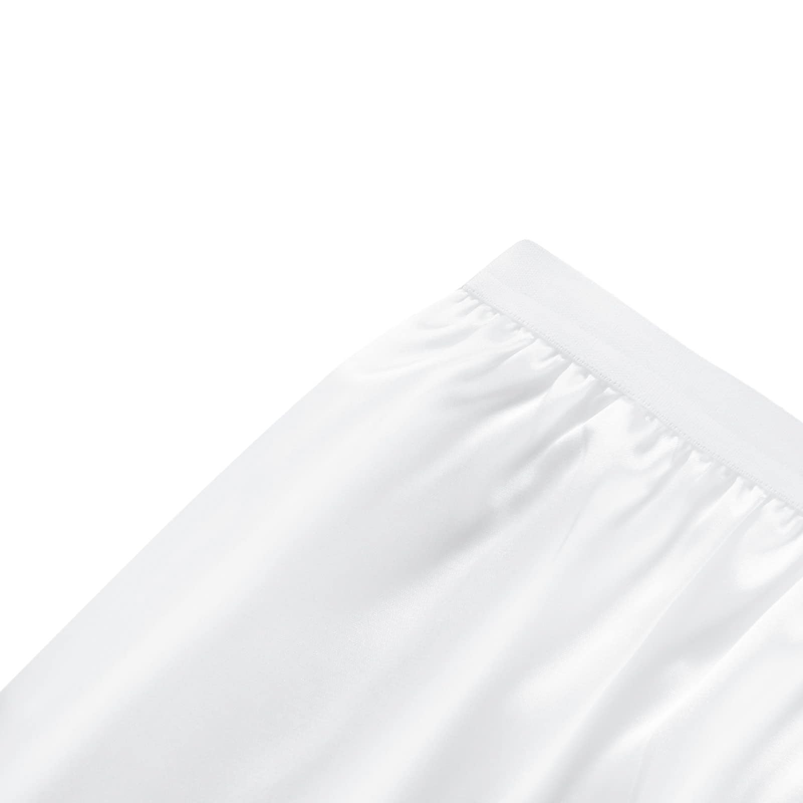 Women' Soft Satin Half Underskirt Lace Long for Under Dresses Skirts Bell Shape