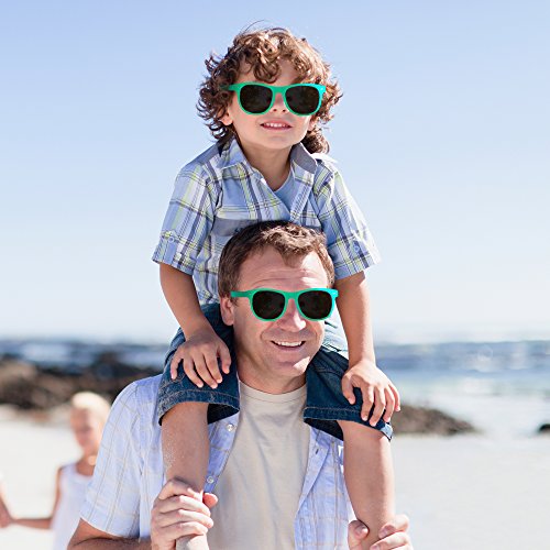 Windy City Novelties - 12 Pack - Green Retro Sunglasses Bulk For Kids Adults | Party Favors 4Th Of July Party Supplies, Raves, Edm Concerts, Summer Beach Parties, Cosplay #TOP5