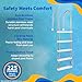 Blue Wave NE122SS Stainless Steel In-Pool Ladder,Silver/white