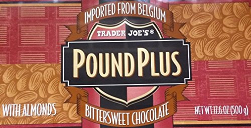 Tj'S Trader Joes Bittersweet Dark Chocolate (54% Cocoa) With Almonds Huge Pound Plus Candy Bars 2 Pack No Artificial Flavors No Preservatives thumb #1