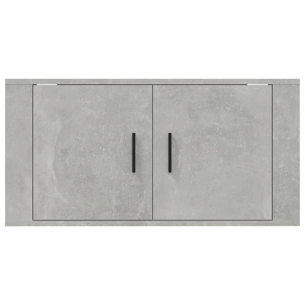 Szafka pod telewizor naścienny, szary beton, 80 x 34,5 x 40 cm