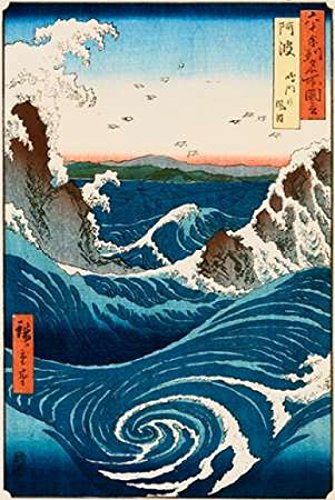 Amazon.com: Posterazzi Whirlpool and Waves at Naruto Awa Province