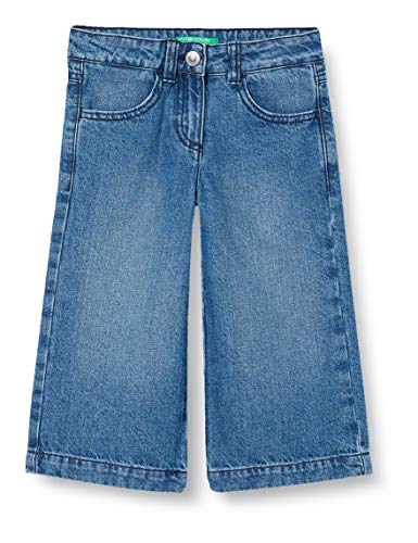 Jeans de niña vaqueros Benetton con bolsillos en color azul clásico