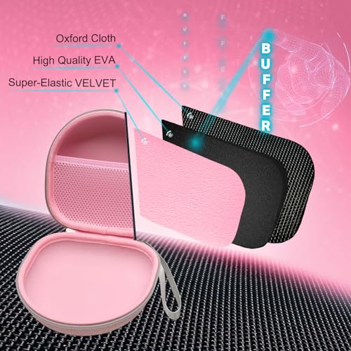 Image of Headphone Headset Case for Beats /JLab /Lorelei X8 /JBL /TOZO /BERIBES /Picun /KVIDIO Noise Cancelling Over-Ear Foldable Headphones (Pink)