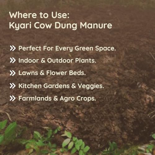 Image of Kyari Cow Dung Manure 1kg for Plants - Organic Gobar Khad Fertilizer