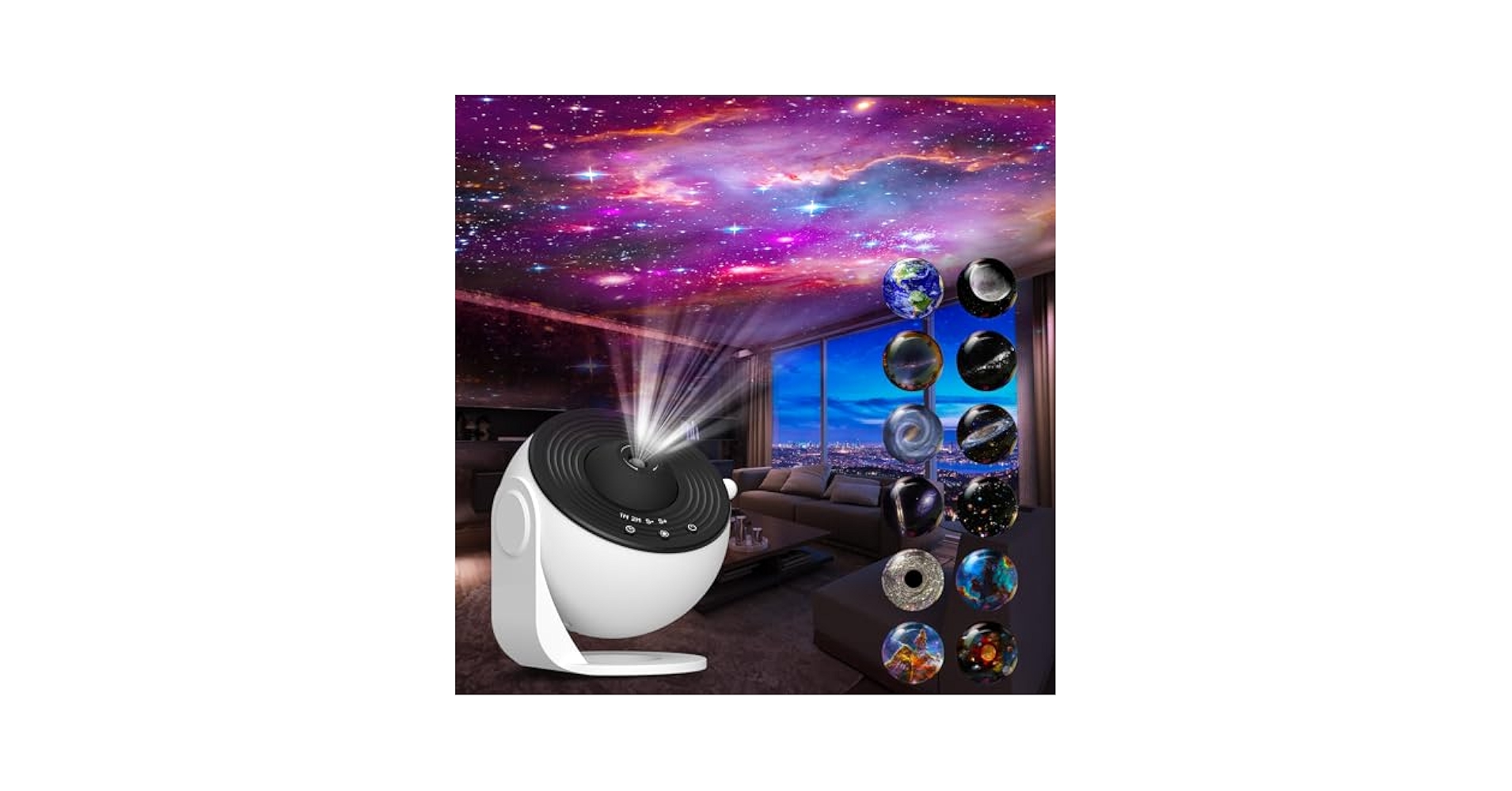 Xeefeel Galaxy Projector for Bedroom,13 in 1 Star Projector