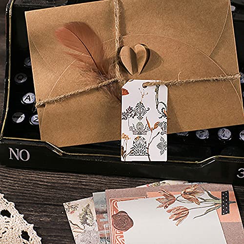 Yodely Vintage Scrapbooking Supplies Pack , Diy Junk Journal Supplies Scrapbook Aesthetic Stickers Kit, Retro Natural Collection Stickers Diary Album Gift Arts Crafts Embellishment Supplies -30Pcs #TOP3