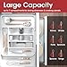 Aujen Silverware Organizer - Expandable Kitchen Drawer Organizer, Adjustable Utensil Organizer, Cutlery Tray for Forks, Knives, Multipurpose Kitchen Organizers and Storage Solution, White, Medium