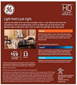 GE Relax 40-Watt EQ Soft White Dimmable Light Bulbs (3-Pack)