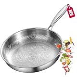 UZIPZ Kovali Titan Bratpfanne, Titan Premium Pfanne Kovali, TitanPfanne Unbeschichtet, 26/28/30 Cm Premium-Pfanne Kratzfest Ultra-Durable Non Stick Bratpfanne Mit Deckel (Ohne Deckel, 30cm)
