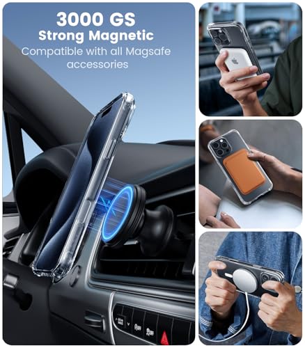 Clear Case for iPhone 15 Pro Max Phone Cases Not-Yellowing, with 2X Screen - Bild 12 von 77