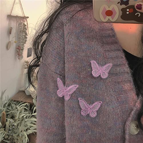 Donleeving 50 Pcs Butterfly Lace Trim Double Layers Organza Butterfly Lace Fabric Embroidery Sewing Lace For Sewing Craft Diy Clothes Dress Hair Ornaments Wedding Decor thumb #5