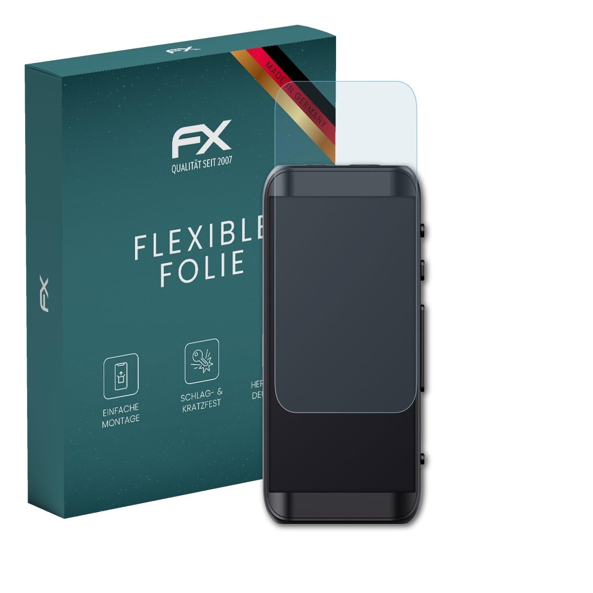 atFoliX Screen Protector compatible with FiiO BTR15 Protector Film, ultra clear and flexible FX Screen Protection Film (3X)