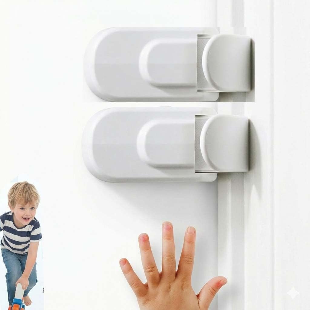 Trovely Child Proof Door Lock, Snap-On Door Knob Safety Lock & Door Handle Child Lock, 2026 No Tools Required, Fits Knobs & Levers for Baby Toddler Home Safety
