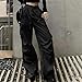 Womens High Waist Cargo Pants 2024 American Style Wide Leg Pants Fashion Y2k Streetwear Girl Pants with Multi-Pocket