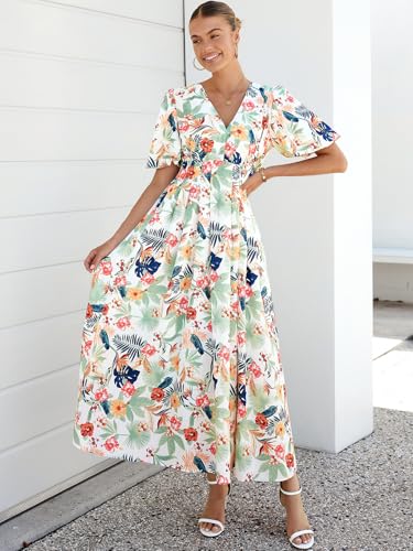 Image of Sissyaki Women's Floral Maxi Dress 2026 Summer Spring Wedding Guest Dress