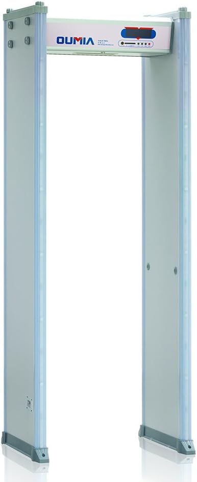 Oumia LCD display Infrared Sensor 6 Zones Walk Through Metal Detector