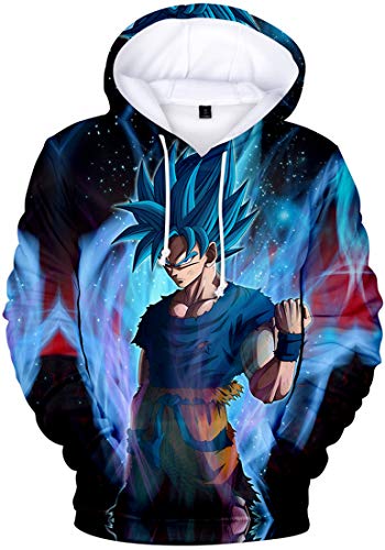 PANOZON Sudadera para Hombre Impresa Dragon Ball Chaqueta Deportiva Anime Japonés Estilo...
