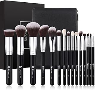 DUcare Makeup Brushes 15pcs Professional Cosmetic Brushes Foundation Powder Contour Blush Cosmetic Eye Brush Sets With Luxury Cosmetic Bag