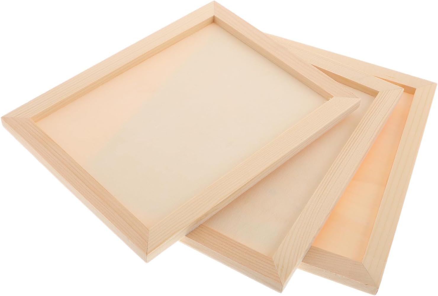 Holibanna 3 Piece Paintable Wood Picture Frames for Children’s Art Display