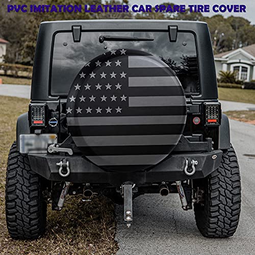 Jusen American Flag Spare Tire Cover
