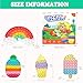 4 Pcs Fidget Toys, Rainbow Push Bubble Fidget Toys Ice Cream Toy Pineapple Squeeze Toys Set for ADHD Autism Stress Relief Toy Gift