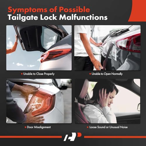 Image of A-Premium Rear Liftgate Latch Actuator Compatible with Toyota Sequoia 2008-2021 Sport Utility, Rear Tailgate Lock Latch Actuator