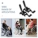 SAFIGLE 1 Pair of Wheelchair Hand Brakes：Side Screw Replacement Brake for Wheelchair - Metal and Plastic Repair Part Black