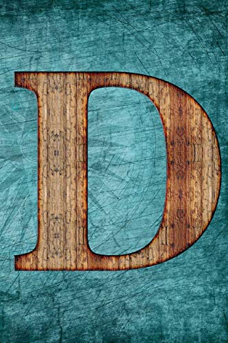 Monogrammed Notebook - D: Initial D College Ruled Journal - Vintage Steampunk Tall Ship Design (6"x9" Notebook Lined A5 150 pages) (Monogrammed Notebooks & Journals) image 3