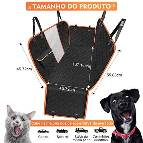 Capa Protetora Carro Pet Impermeável, Antiderrapante, Resistente ao Desgaste, Grande Capacidade 4 em